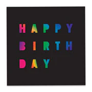 Black Birthday Gift Box